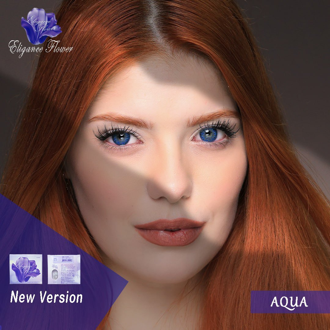 عدسة بلون Aqua