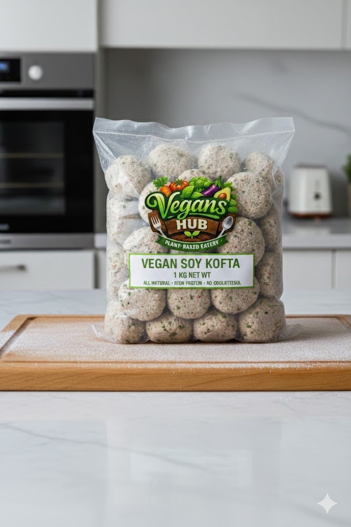 Frozen Vegan Soy Kofta 1kilo كفتة صويا نباتية مجمدة