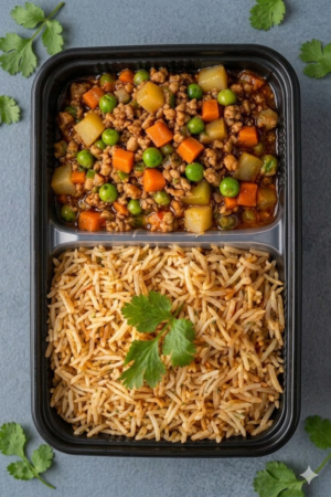 🥗 وجبة الخضار المشكل ببروتين الصويا (Mixed Veggies & Soy Protein)