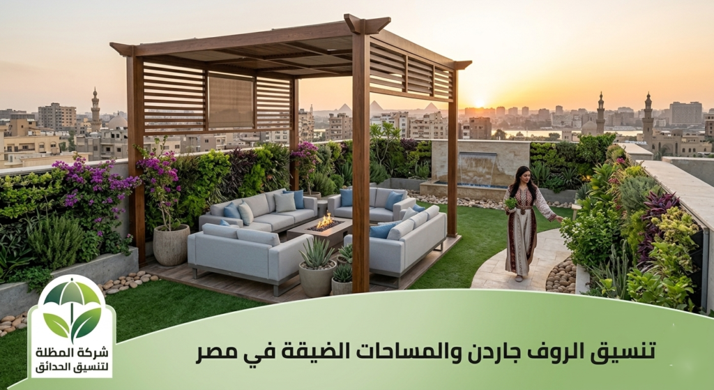تصميم روف جاردن في القاهرة - شركة المظلة