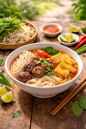 Creamy Thai mushroom and pineapple soup - Thai Tropical Umami Bisque