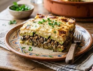 طريقة عمل كوسة بالبشاميل نباتية 100% بحليب الصويا والمشروم