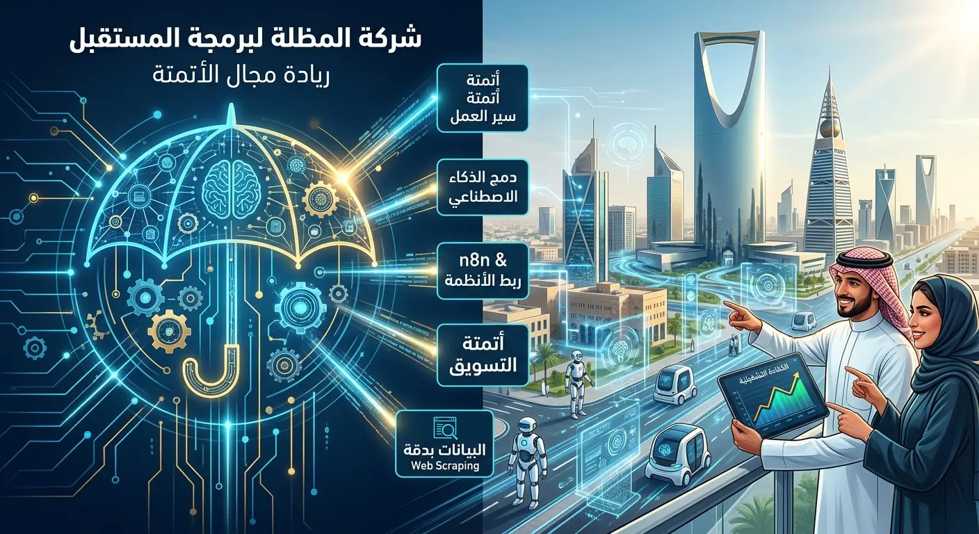 ريادة شركة المظلة لمجال الأتمتة والذكاء الاصطناعي في الرياض